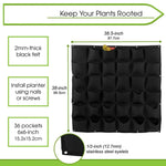 Betta Grower 49-Pocket Hanging Planters: Vertical Herb Garden