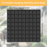 Betta Grower 49-Pocket Hanging Planters: Vertical Herb Garden