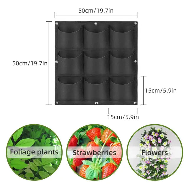 Betta Grower 49-Pocket Hanging Planters: Vertical Herb Garden